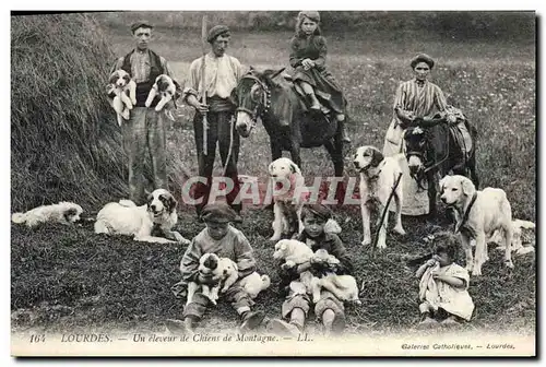 Cartes postales Lourdes Un eleveur de Chiens de montagne Chien