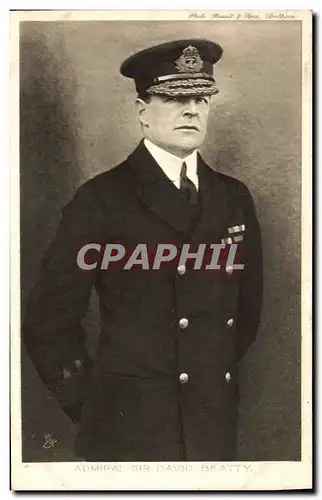 Cartes postales Militaria Amiral Sir David Beatty