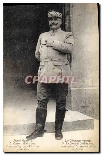 Cartes postales Militaria Le general Guillaumat commandant les troupes alliees en Orient