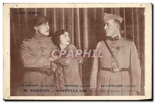 Cartes postales Militaria Le soldat Therese Le capitaine
