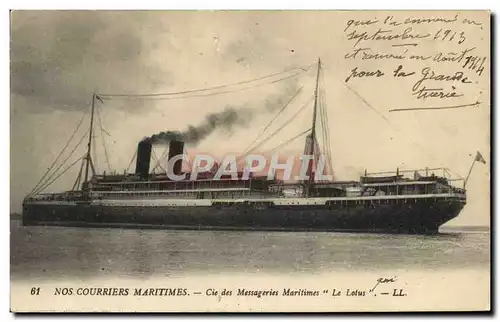 Cartes postales Bateau Cie des Messageries maritimes