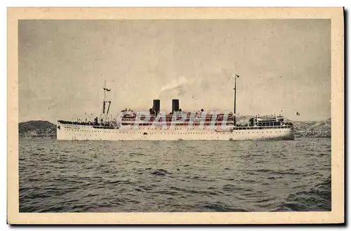 Cartes postales Bateau Compagnie de Navigation Mixte Marseille Paquebot Marechal Lyautey