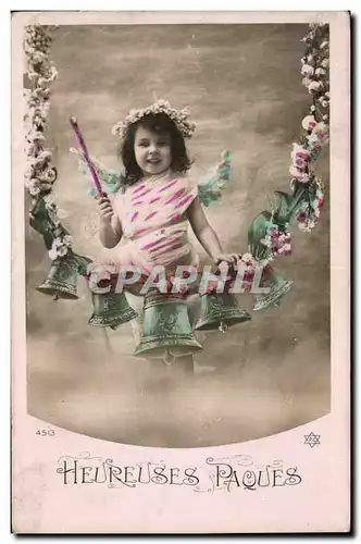 Cartes postales Cloche Enfant Paques