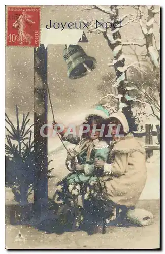 Cartes postales Cloche Enfants Noel