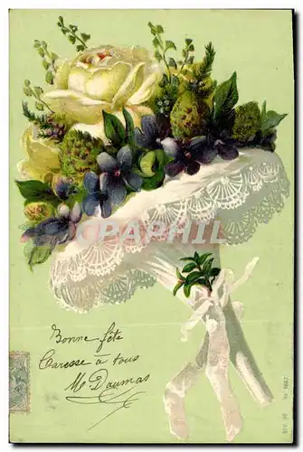 Cartes postales Fantaisie Fleurs