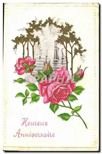 Cartes postales Fantaisie Fleurs