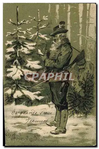 Cartes postales Chasse Chasseur Noel