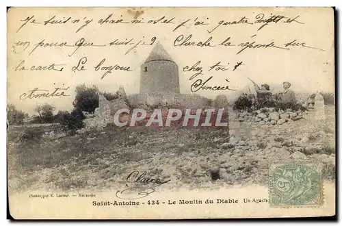 Cartes postales Chasse Saint Antoine Le moulin du diable Chasseurs