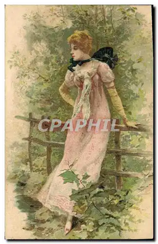 Cartes postales Fantaisie Illustrateur Femme