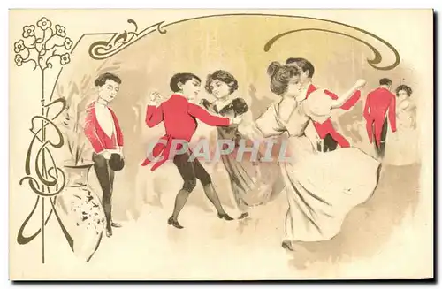 Cartes postales Fantaisie Illustrateur Femme Danse