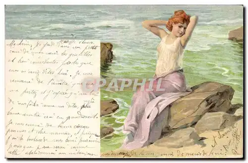 Cartes postales Fantaisie Illustrateur Femme