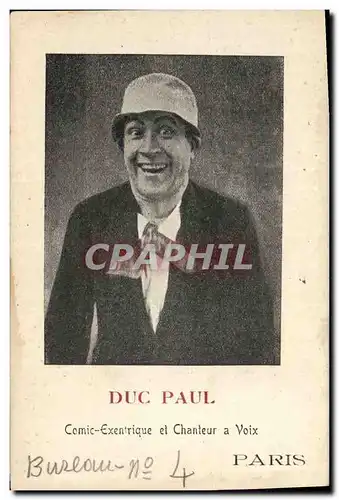 Ansichtskarte AK Duc Paul Comic exentrique et chanteur a voix
