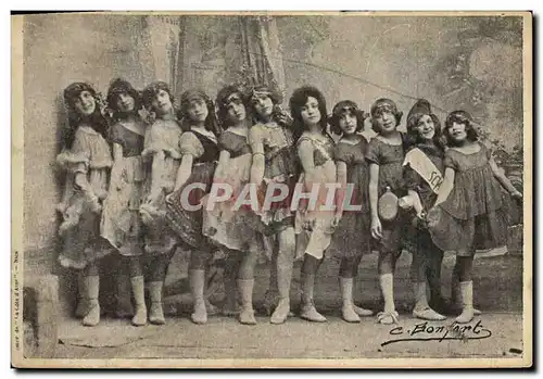 Cartes postales Actrices Troupe