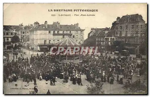 Cartes postales Kiosque Lorient Place Alsace Lorraine