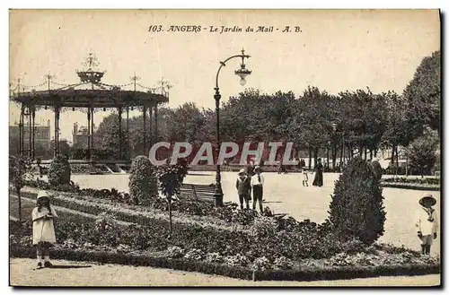 Cartes postales Kiosque Angers Le jardin du Mail