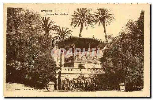 Cartes postales Kiosque des palmiers Hyeres