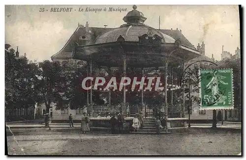 Cartes postales Kiosque a musique Belfort