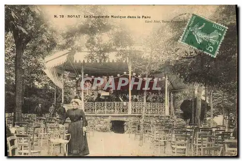 Ansichtskarte AK Kiosque de musique dans le parc Chatelguyon