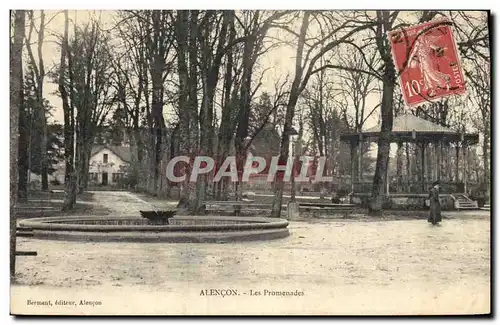 Cartes postales Kiosque Alencon Les promenades