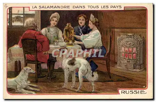 Cartes postales Chien Chiens La Salamandre dans tous les pays Russie Russia Levrier