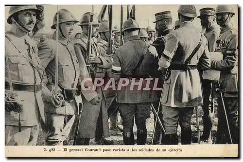 Cartes postales Militaria el general Gouraud