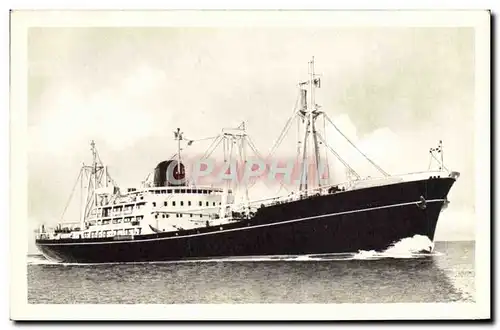 Cartes postales Bateau Compagnie des Messageries Maritimes Navires de charge Maori Marquisen Malais Mauricien Ma