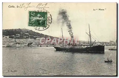 Cartes postales Bateau Cette La Marsa