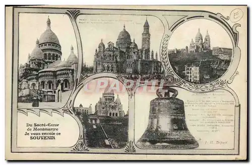 Ansichtskarte AK Cloche Sacre Coeur de Montmartre Paris