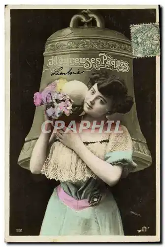 Cartes postales Cloche Femme