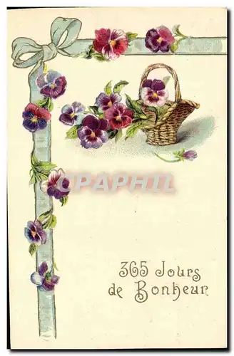 Cartes postales Fantaisie Fleurs