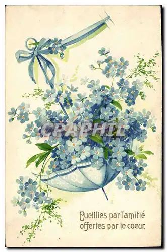 Cartes postales Fantaisie Fleurs