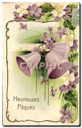 Cartes postales Fantaisie Fleurs Cloches