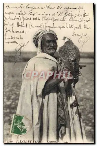 Cartes postales Chasse Fauconnier Faucon Oiseau