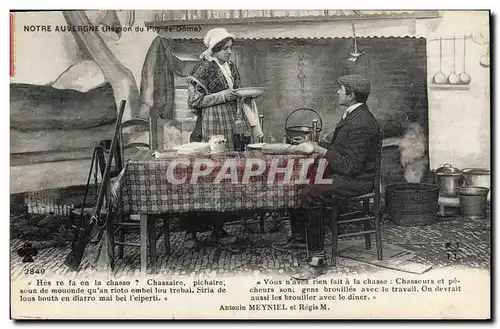 Cartes postales Chasse Notre Auvergne Puy de Dome Chasseur