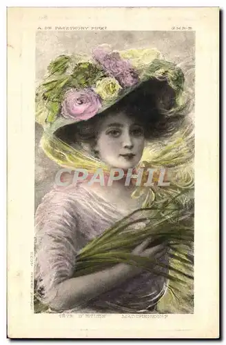 Cartes postales Fantaisie Illustrateur Femme