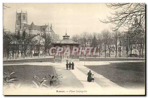 Ansichtskarte AK Kiosque Meaux Place Lafayette