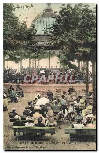 Cartes postales Kiosque Evian les Bains Concert au casino