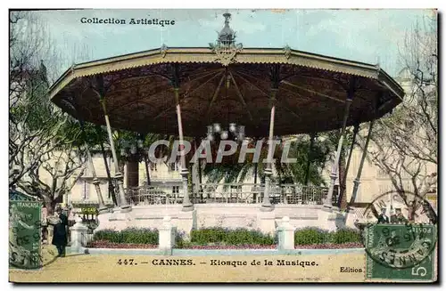 Cartes postales Kiosque de la musique Cannes