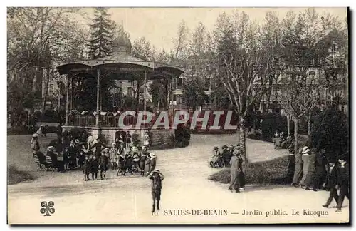 Cartes postales Kiosque Salies de Bearn Jardin public