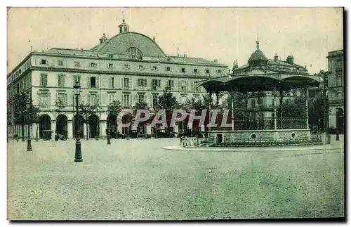 Ansichtskarte AK Kiosque Bayonne Hotel de ville et kiosque de musique