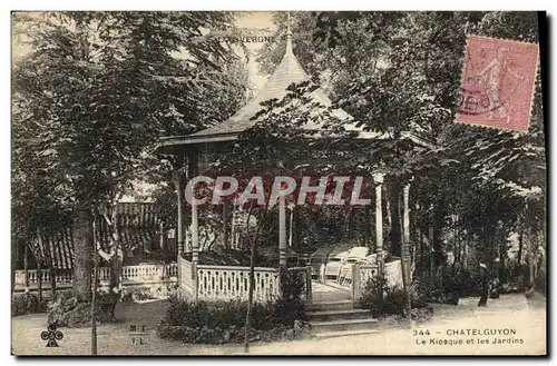 Ansichtskarte AK Kiosque et les jardins Chatelguyon