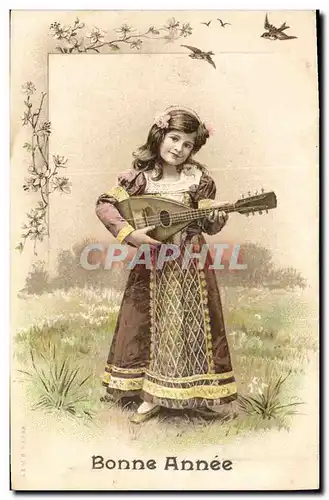 Cartes postales Enfant Musique