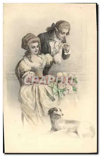 Cartes postales Chien Chiens Femme