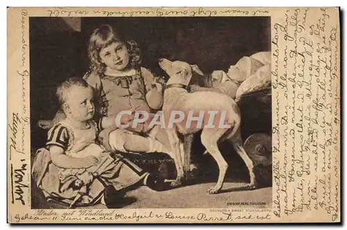 Cartes postales Chien Chiens Enfants