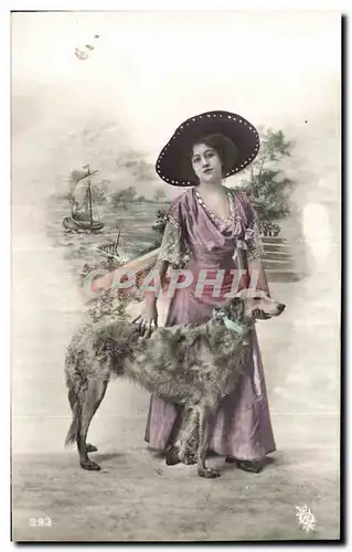 Cartes postales Chien Chiens Femme