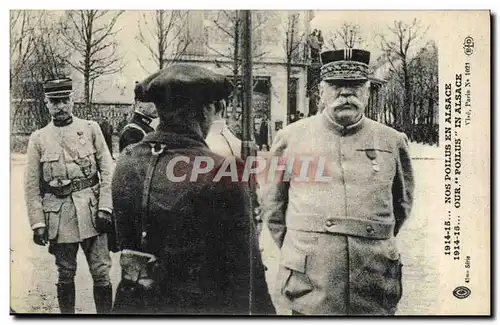 Cartes postales Militaria Nos poilus en Alsace