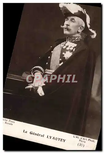 Cartes postales Militaria Le general Lyautey