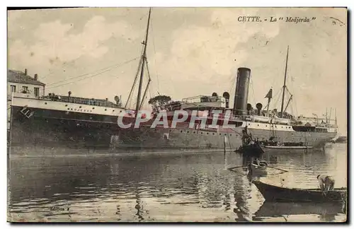 Cartes postales Bateau Cette Le Medjerda