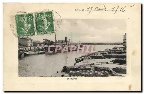 Cartes postales Bateau Medjerda Cette