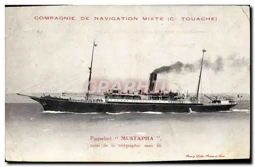Ansichtskarte AK Bateau Compagnie de Navigation mixte Cie Touache Paquebot Mustapha